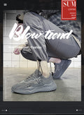 2025 new winter breathable korean style trendy mesh athletic men's shoes versatile casual spring running dad shoes