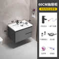 Thickened space honeycomb aluminum bathroom cabinet combination washbasin cabinet basin smart mirror cabinet washbasin basin ceramic all-in-one basin