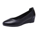 Live broadcast dropshipping soft leather soft bottom ladieswear shoes flatsabrasion resistantwaterproofbows work shoes micro business group purchase