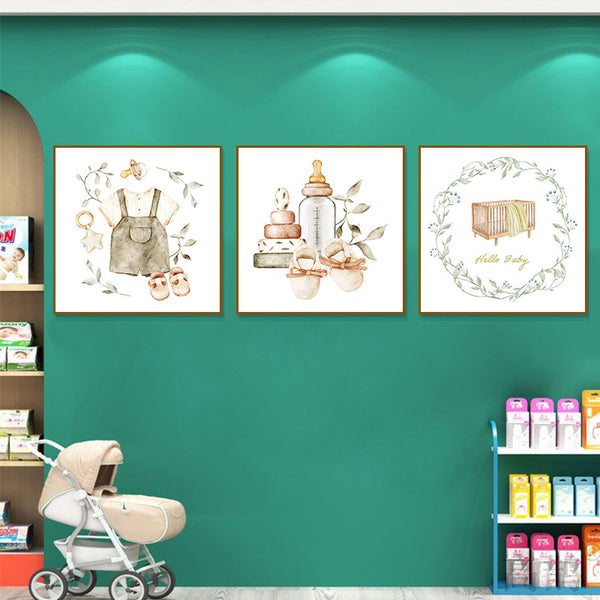 Children's clothing store decorative paintings baby products store swimming pool mother and baby room confinement center wall painting children's room bedside