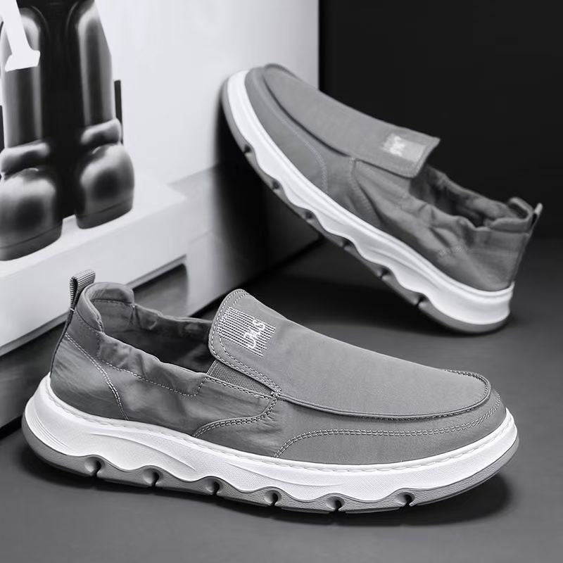 Ice silk canvas men's shoes winternew arrivalpopular lazy one-leg sports casual sneakers old beijing cloth shoes