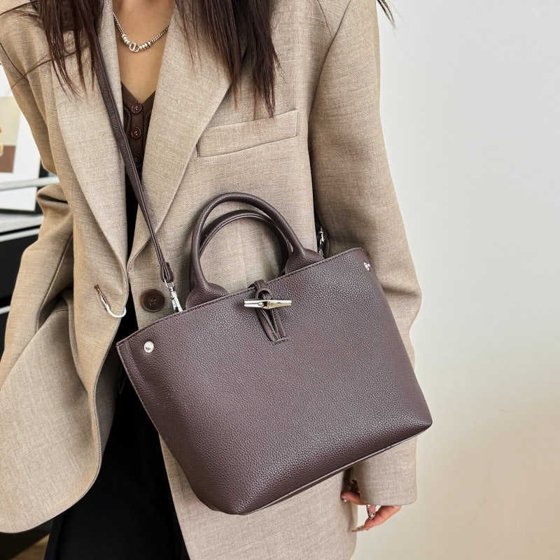High quality new bamboo bag mini handbag bamboo buckle shoulder messenger bag casual women's bag