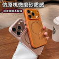 Large viewing window suitable for iphone17pro mobile phone case apple 13 high-end ai button anti-fall protective cover