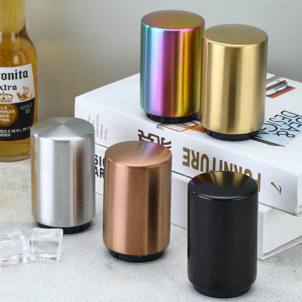 Daoqi 430 stainless steel bottle opener creative press type beer screwdriver commercial bar automatic bottle opener