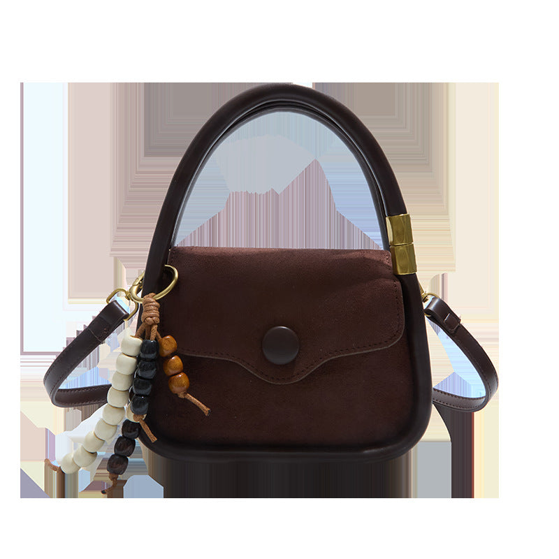 Textured niche style satchel bag work clothing 2025fall and winternew arrival small square bag trendyeasiest for match western fashion crossbody bag