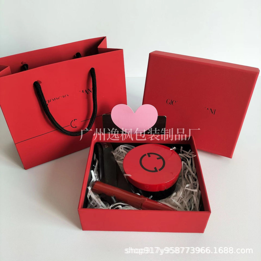 阿玛唇轴气垫礼品盒礼袋散粉唇釉化妆品包装礼盒手提袋礼品盒