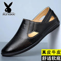 【military-grade leather shoes - premium quality】100% full grain cowhide leather, clearance sale! soft sole leather shoes for men, perfect for casual and business wear