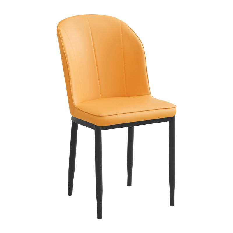 Factory direct wholesale custom backrest chairs, leather leisure chairs, restaurant negotiation chairs, home three-line chairs, dining chairs