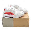 Men's duck shoes, sizes 36-46, white and red