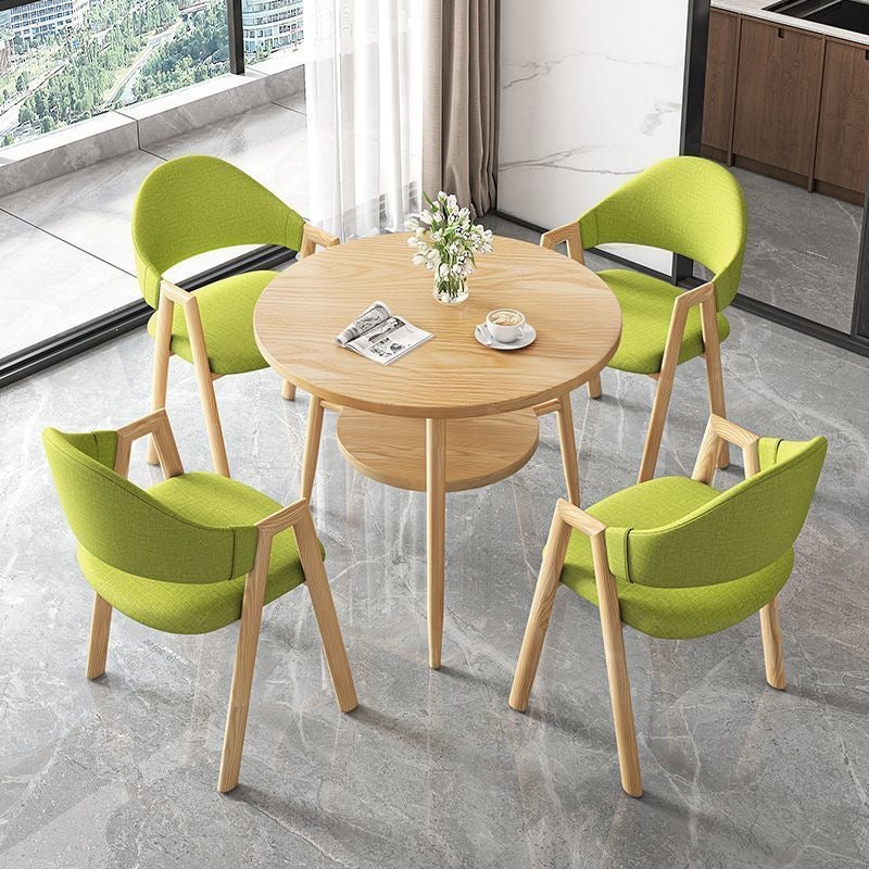 Scandinaviancasualcasual reception negotiation table and chair combination milk tea coffee shop apartment b&b dining table balcony small round table