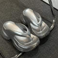 Thick sole clip-on slippers for women, summer outwearthick sole, feeling like stepping on shit, 2025 new arrivalsummer popular flip-flops at the beach