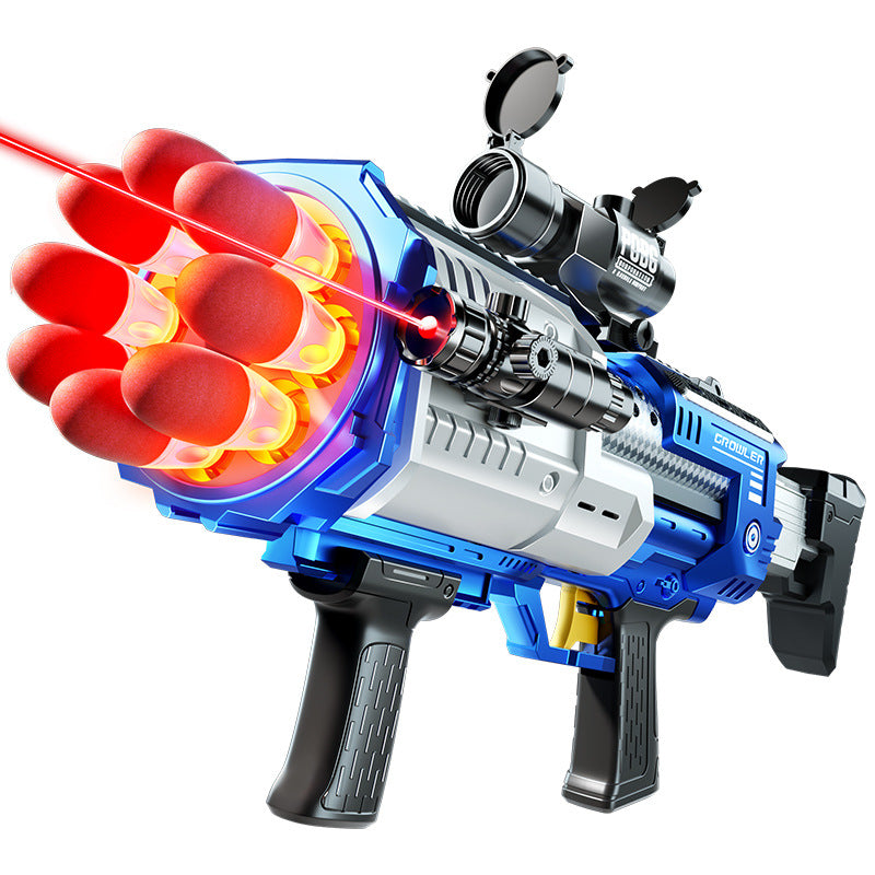 Large size kids' sound & light electric soft bullet gun, rocket launcher, realistic battle toy gun, birthday gift for boys