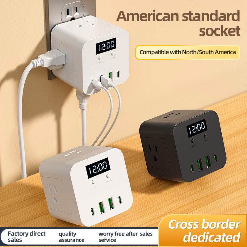 Magic cube american standard socket usb power strip power strip american standard american american canadian american version china taiwan drag board
