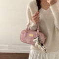 New korean style bowling bag for women - spring's hottest, high-value shoulder bag, handbag, trendy & versatile commuter crossbody bag