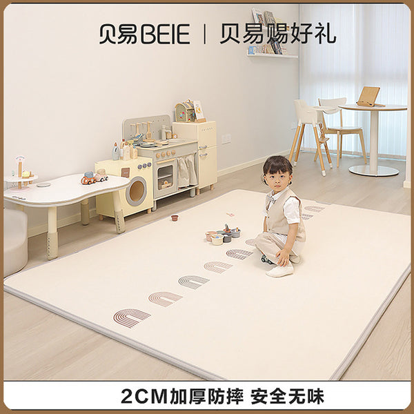 Beiyi baby crawling mat xpe cloth surface living room floor mat baby toddler game mat 2cm thickened children crawling mat