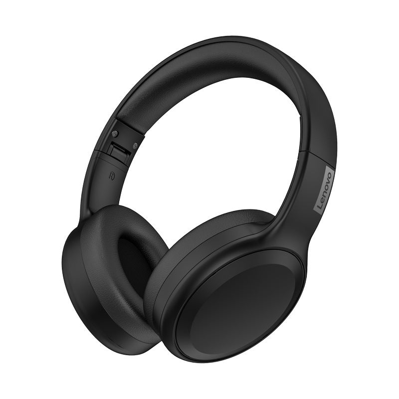 Lenovo thinkplus true wireless over-ear bluetooth headphones - retro design, long battery life, ideal for running, gaming, and esports (th30)