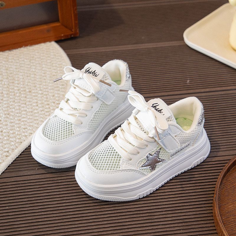 Single mesh kidswhite shoes soft bottom lightweight boys sneakers new arrivalsummergirlscasual sneakers breathable
