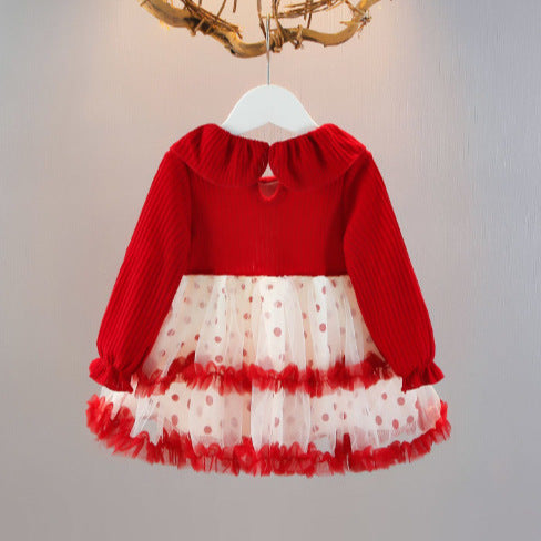 【dropshipping】new girls' dresses  spring/autumn kids' chic formal dresses baby princess skirts princess style