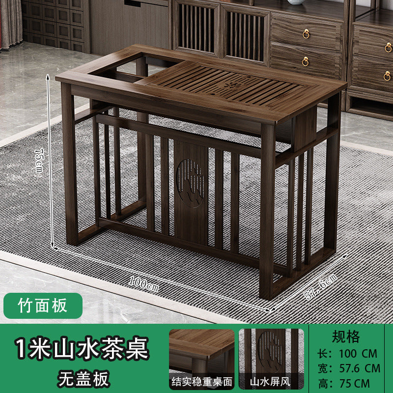 Balcony tea table and chair combination New Chinese-style office household small apartment Kung Fu tea table Boiling water integrated tea making table