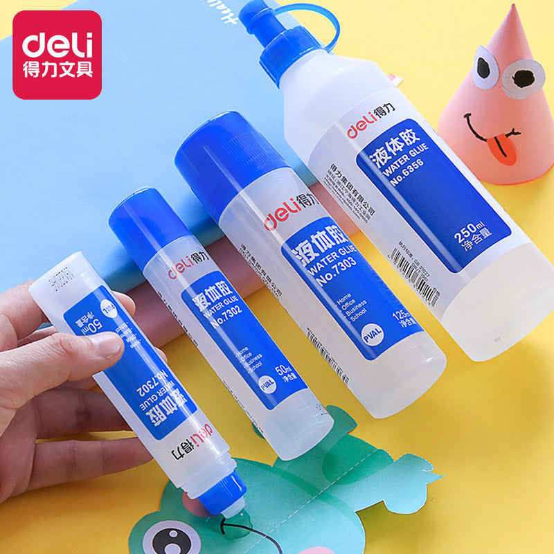 Deli liquid glue student handmade DIY glue large capacity office stationery barrel liquid glue wholesale