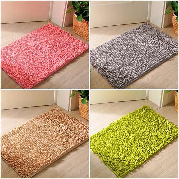 Cross-border exclusive chenille door floor mat carpet absorbent foot mat toilet door mat toilet bathroom non-slip mat