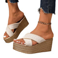 Women's platform beach sandals - new  spring/summer collection - bohemian style, non-slip, breathable slides for outdoor wear