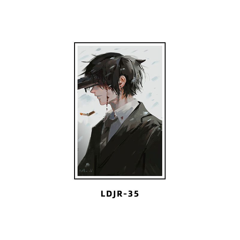 Chainsaw Man Decorative Painting Dianji Hayakawa Autumn Chainsaw Man Poster Hanging Painting E-sports Room Bedroom Anime Second Dimensional Mural