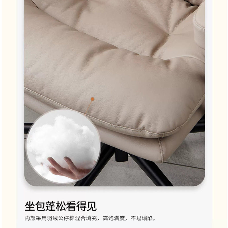 Office chair home comfortable long sitting computer chair genuine leather study office leisure dormitory study desk chair minimalist