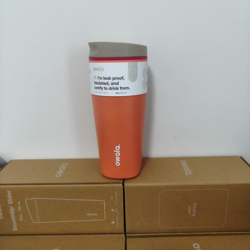 Amazon owala direct drinking coffee cup 304 stainless steel vacuum thermos cup for home office portable cup