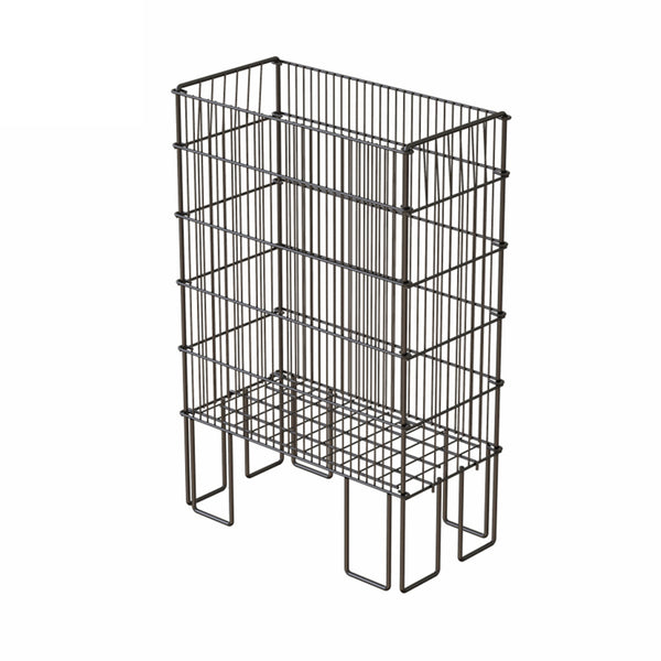 Customized supermarket promotional cage Folding turnover basket Supermarket daily necessities Clothes storage basket Metal storage cage