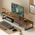 Computer elevated stand, e-sports room desktop storage rack, monitor bottom support rack, workstation long laptop stand