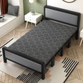 Folding bedfor homedouble iron frame bed with mattress rental house simple bed hard bed office lunch break bed single