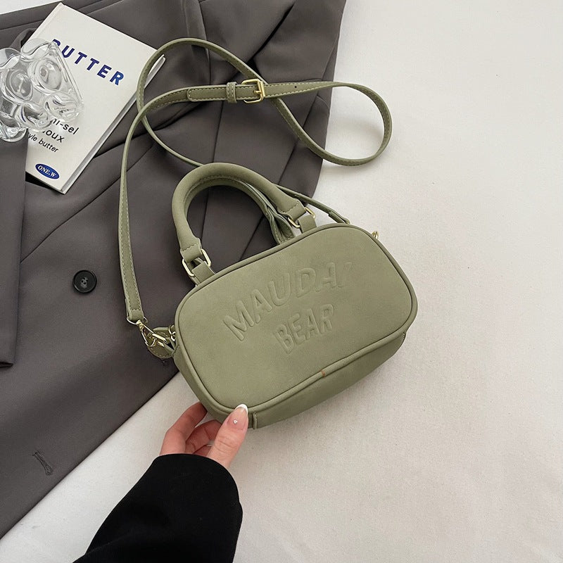 Bowling bag 2025 new women's bag fashion versatile portable personalized box bag cosmetic bag versatile shoulder bag