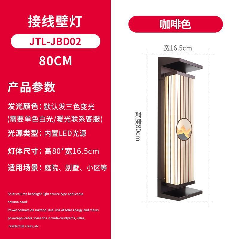 【durable quality】outdoor solar garden light for gate pillars, villa columns, roman columns, and home entrance wall lighting