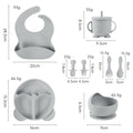 Gray 8-piece set (with ears)