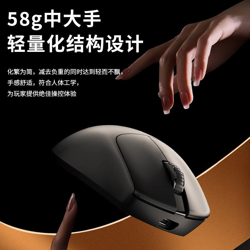 X1 wireless mouse - bluetooth tri-mode, lightweight, esports gaming, wired, right-handed, large hand, ergonomic design