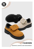 Derby shoes 2026new arrivalspringlow anklebootsmenretroworkwear shoesthick soleincreased breathable suede shoes