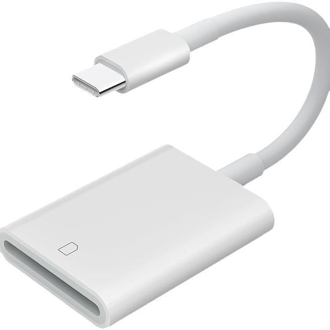 Camera card reader sd card compatible with apple iphone, sony, canon, nikon - connects memory cards, otg storage cards