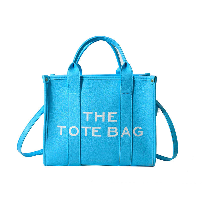 Women's shoulder bag 2025 new style minimalist casual large capacity handbag crossbody bag cross-border letter print tote bag