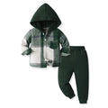 New arrival cross-border children's plaidshirtlong sleeves hoodie cotton boys spring suit boys spring children's clothing
