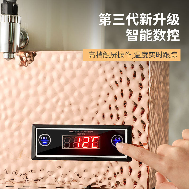 Milk tripod, hotel restaurant glass milk tripod coffee tripod numerical control heating stainless steel hot and cold tripod, juice tripod