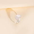 Wholesale butterfly rings: 2025 new cross-border gold-plated jewelry, women's zinc alloy fashionable versatile statement hand accessories