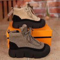 Fleece-lined martin boots thick sole snow boots for women 2026winternew arrivalfleece-linedheattech high-top shoes casualladieswear cotton shoes