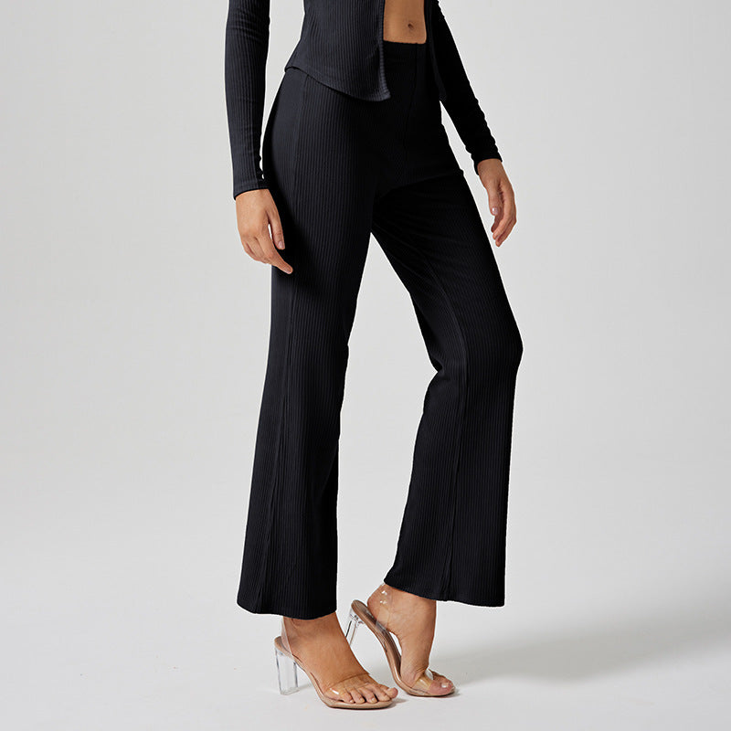 plaid stretch yoga clothes easiest for match royal sister eleganthigh waist silmlongcasual sweatpants for women fall and winter