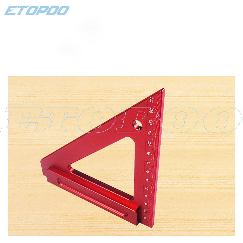 150MM aluminum alloy triangle ruler, woodworking triangle ruler, square ruler, woodworking aids, woodworking tools