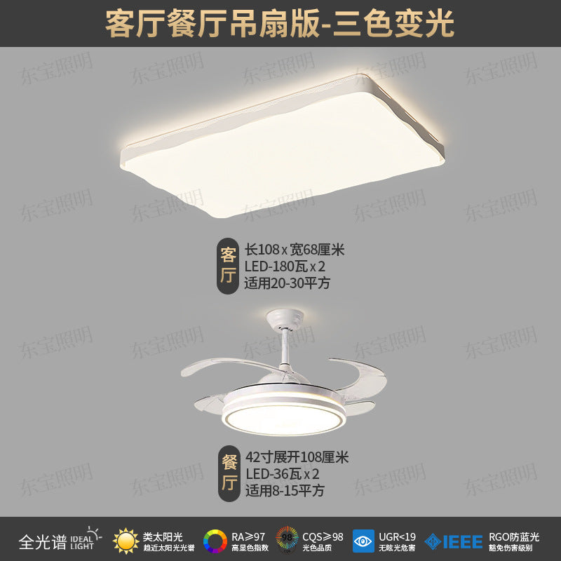 Dongbao Lighting Bedroom Minimal Ceiling Light, Full Spectrum Eye Protection LED Light, Hall Main Light Zhongshan Furniture Lighting