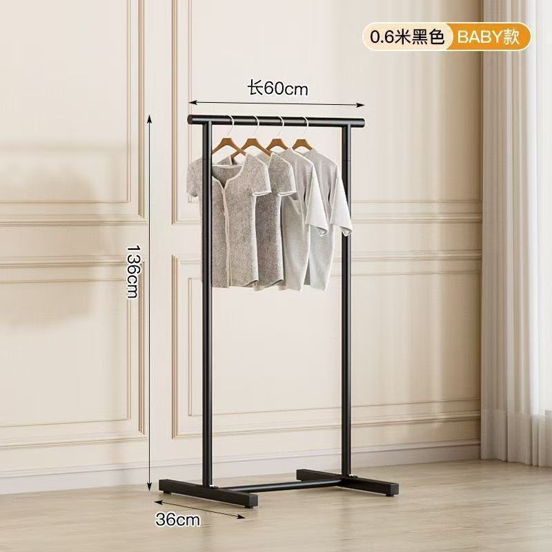 Clothes drying rack floor-standing for home bedroom hanging clothes foldable simple indoor dormitory movable storage rack for drying clothes and hats