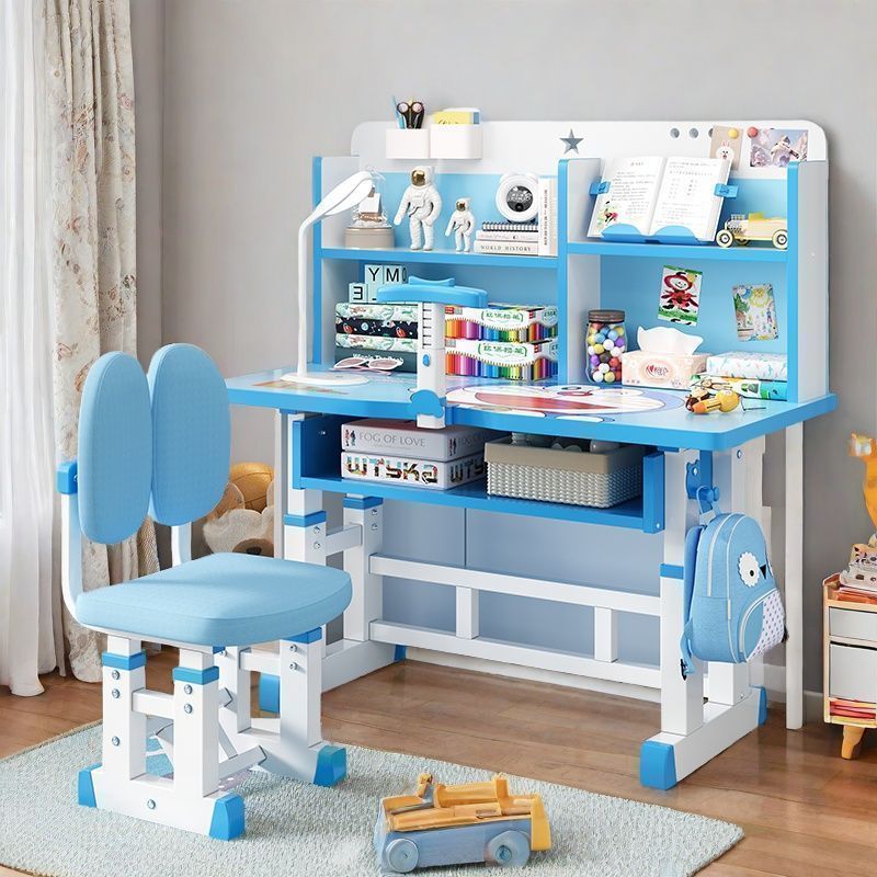 Multi-functional children's study desk for primary and middle school students - adjustable height, bedroom desk and chair set for writing and homework