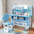 Multi-functional children's study desk for primary and middle school students - adjustable height, bedroom desk and chair set for writing and homework
