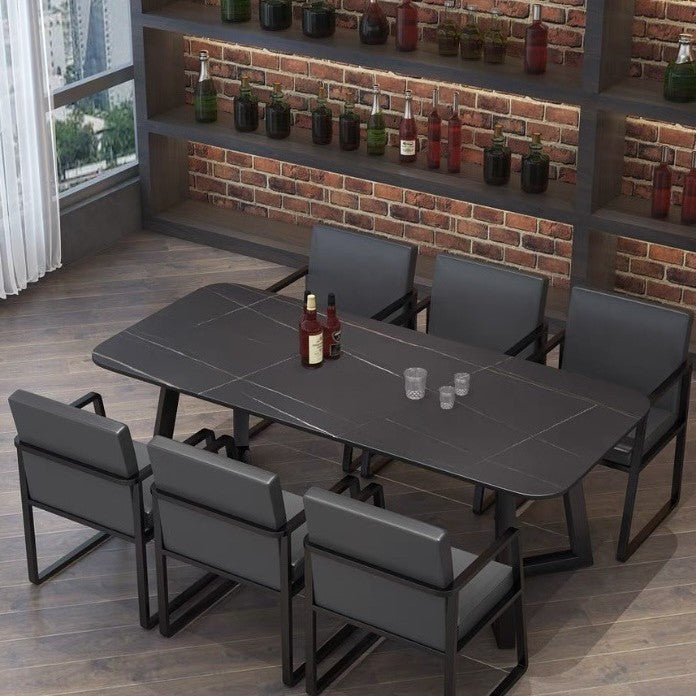 Bar booth wrought iron sofa milk tea shop Qingba commercial cafe restaurant container industrial style table and chair combination